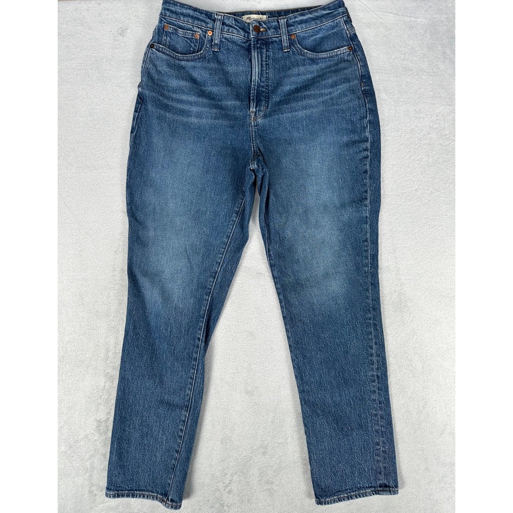 Madewell Jeans Women 31 Blue The Curvy Perfect Vintage Jean High Rise Straight